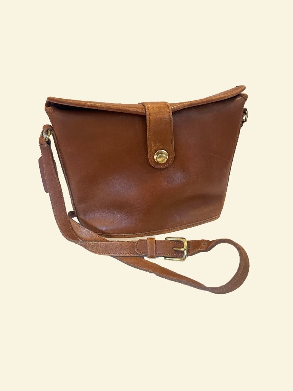 Vintage Coach Nottingham Binocular Crossbody Bag (Brown)